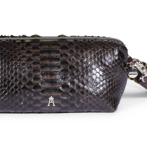 Outlet Pochette Nuage Python Choco Mini Sacs