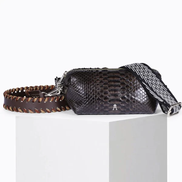 Outlet Pochette Nuage Python Choco Mini Sacs