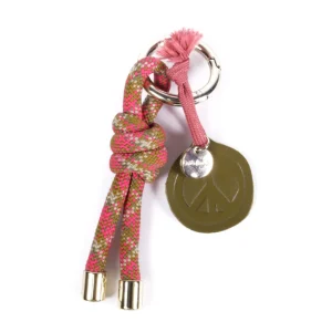 Best Sale Porte-Clefs corde Square Rose Accessoires | Petite Maroquinerie