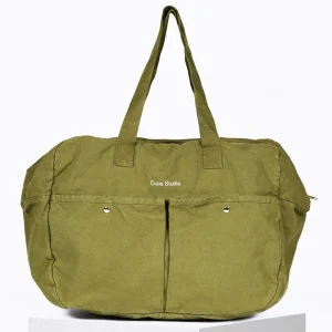 Clearance Week-end Bag coton Vert Week-end Bag